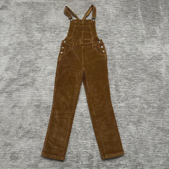 Judy Blue Overalls Womens Large Brown Corduroy Adjustable Straps JB88686 - Picture 1 of 14